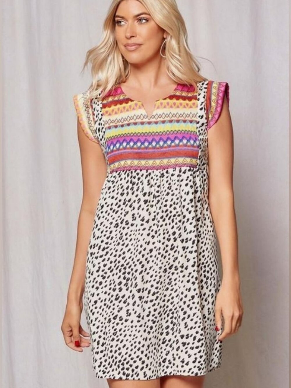 Beeson River Colorful Patterned Sleeveless Dress